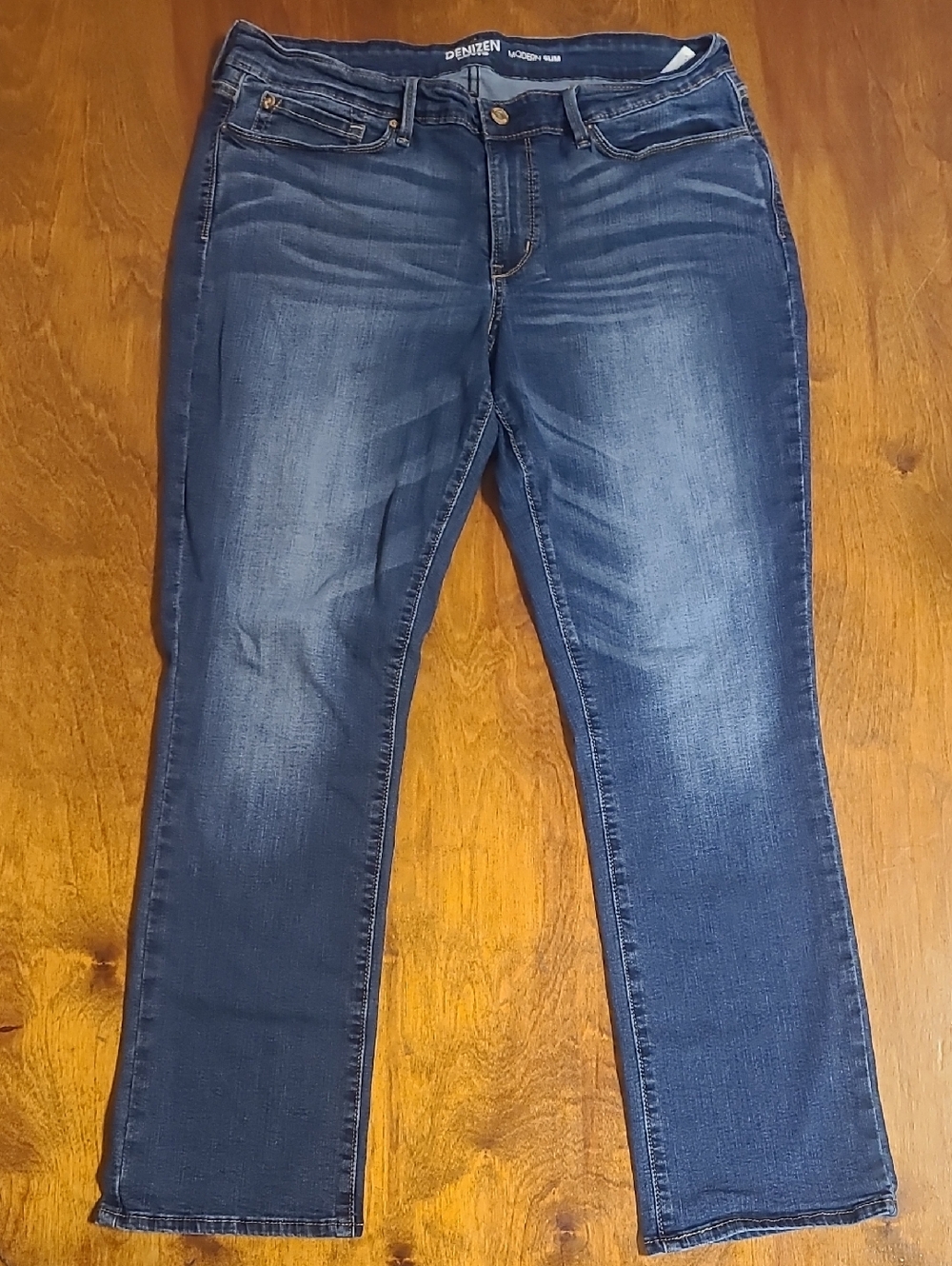 Denizen from Levi's Women's Dark Blue Straight Leg Jeans